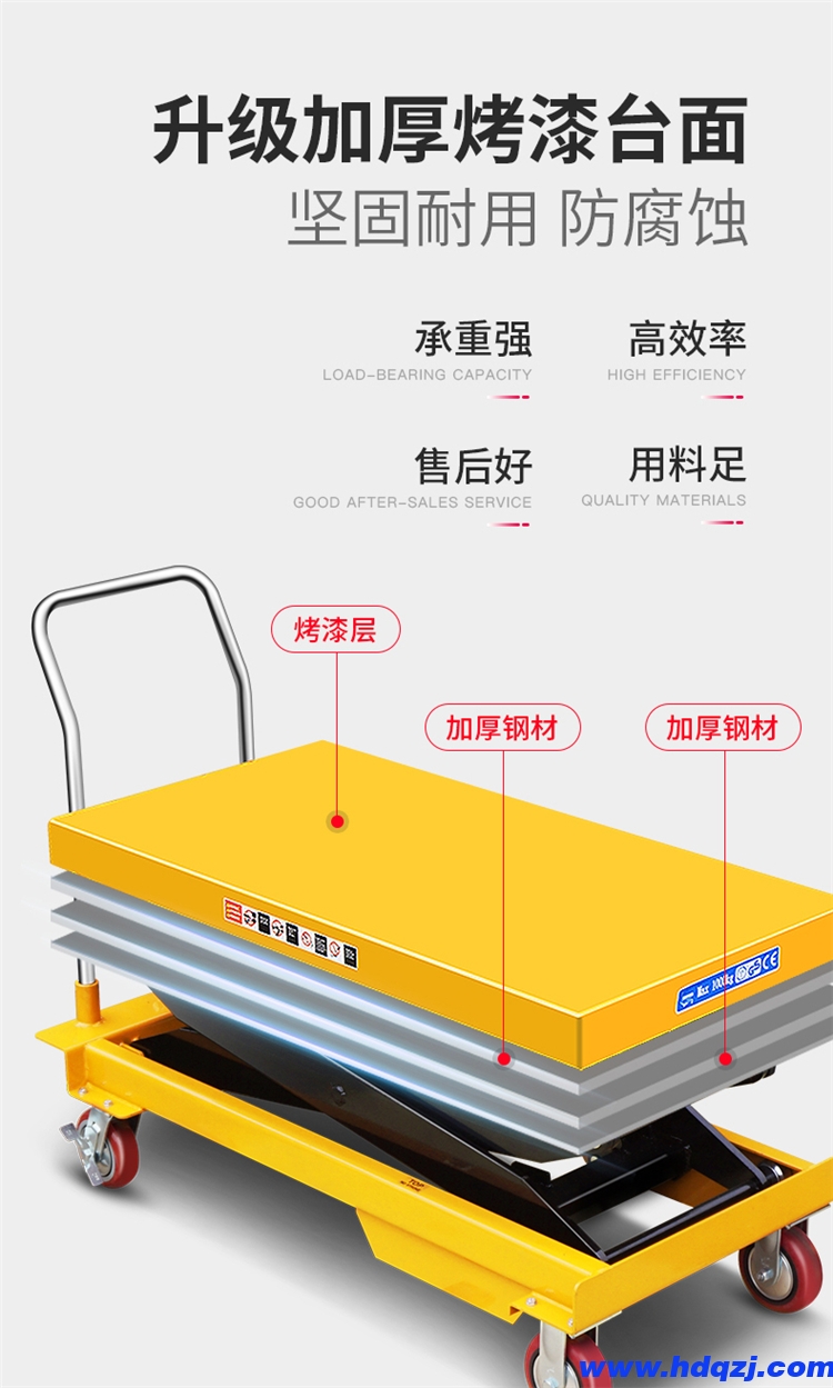 倉庫車間電動上料車 小型1米2米3米剪叉式升降作業平臺車