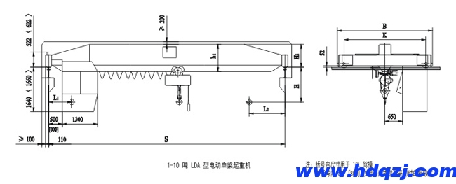 LDA型單梁起重機